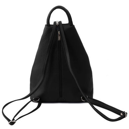 Black leather Backpacks Shanghai - by Tuscany Leather