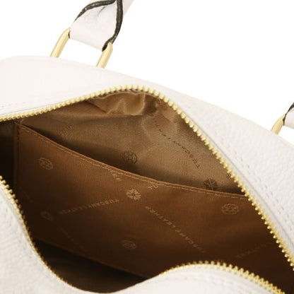 White leather Handbags Chantilly - by Tuscany Leather