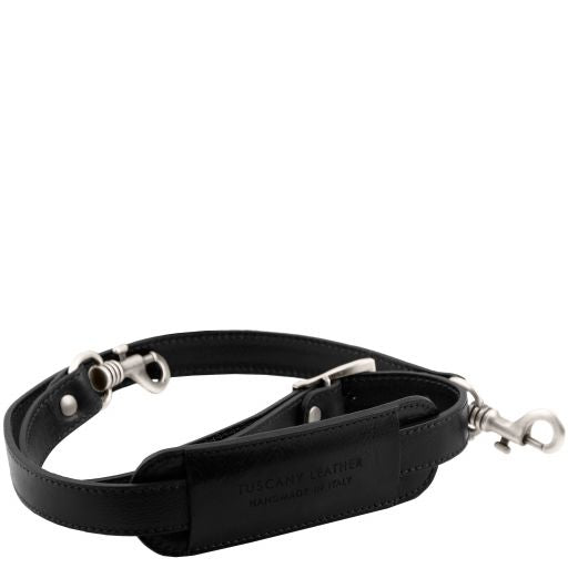 Black leather Suitcases Varsavia - by Tuscany Leather