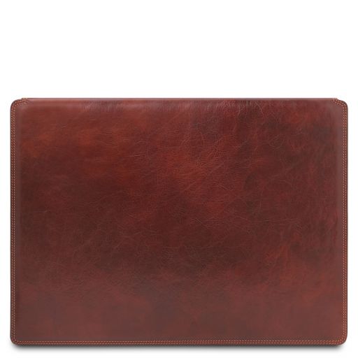 Brown leather Travel Accessories Leather desk by Tuscany Leather