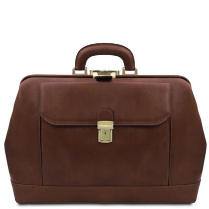 Brown leather Doctor Bags Leonardo - by Tuscany Leather