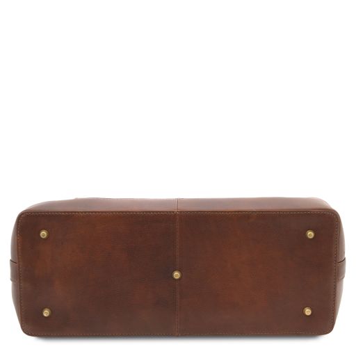 Black leather Doctor Bags Leonardo - by Tuscany Leather