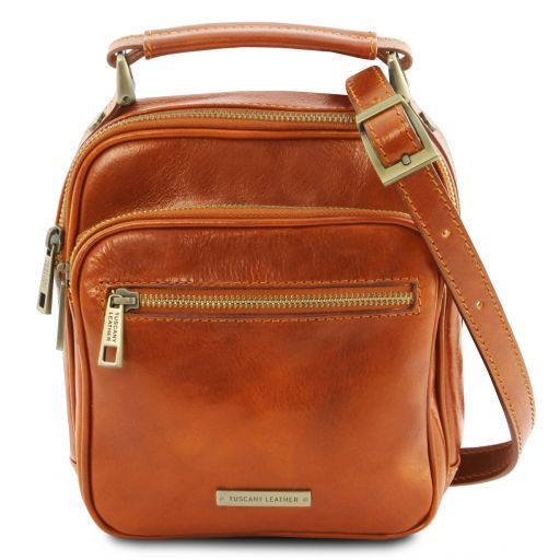 Honey leather Satchels Paul - by Tuscany Leather