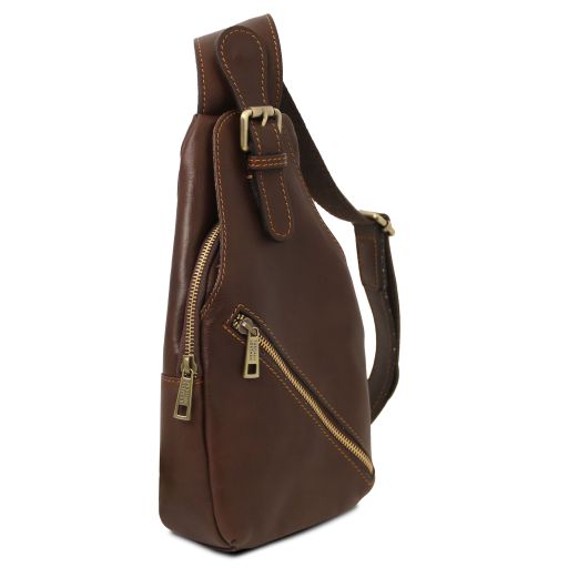 Brown leather Satchels Kevin - by Tuscany Leather