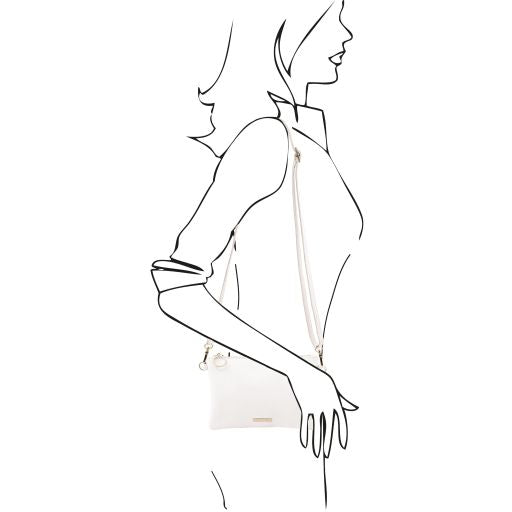 Lipstick Red leather Handbags TL by Tuscany Leather