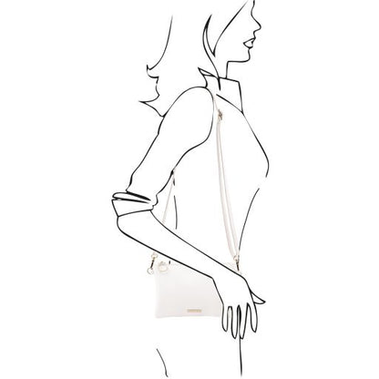 Lipstick Red leather Handbags TL by Tuscany Leather