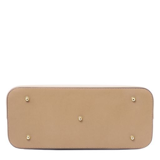 Red leather Handbags Olimpia - by Tuscany Leather