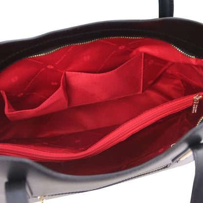 Red leather Handbags Olimpia - by Tuscany Leather