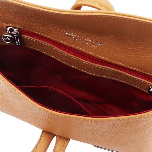 Lipstick Red leather Handbags TL by Tuscany Leather