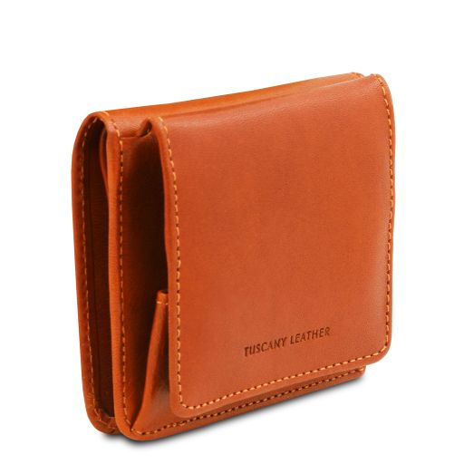 Exclusive leather wallet with coin pocket