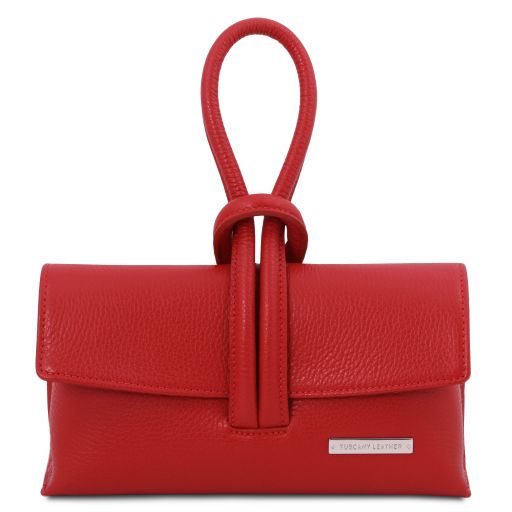 Lipstick Red leather Handbags TL by Tuscany Leather