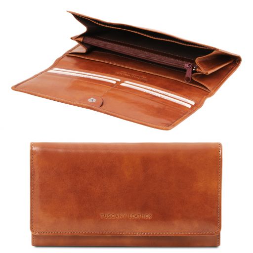 Honey leather Wallets & Money Clips Exclusive by Tuscany Leather