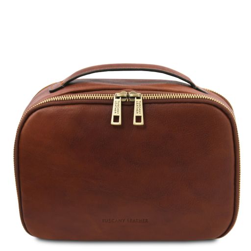 Brown leather Travel Accessories Marvin - by Tuscany Leather