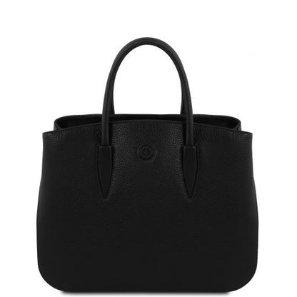 Black leather Handbags Camelia - by Tuscany Leather