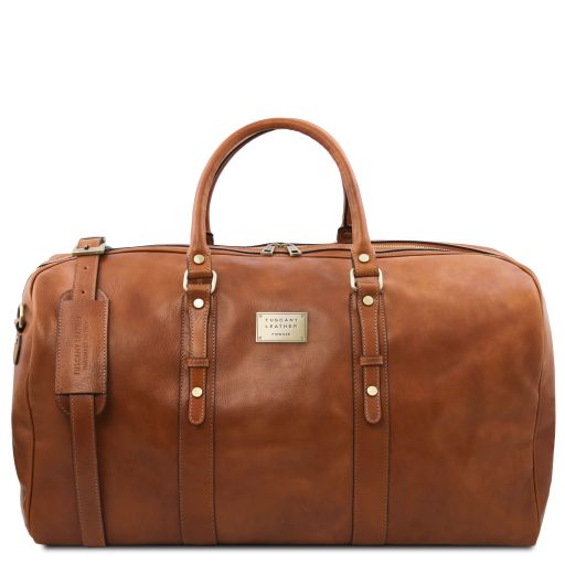 Natural leather Duffel Bags Francoforte - by Tuscany Leather