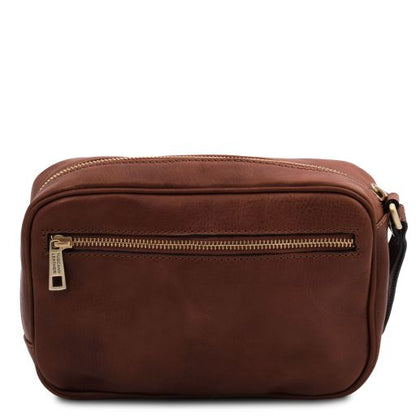 Ivan - Leather handy wrist bag for men