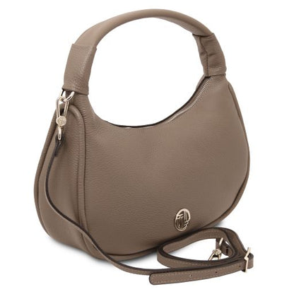 Black leather Handbags Michelle - by Tuscany Leather