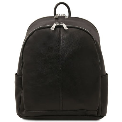 Black leather Backpacks Canberra - by Tuscany Leather