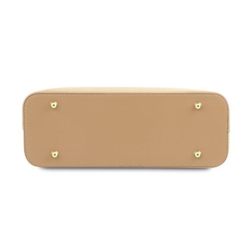 Red leather Handbags Olimpia - by Tuscany Leather