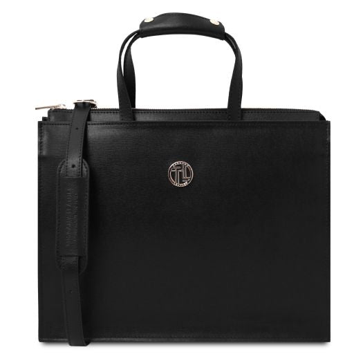 Black leather Briefcases Palermo - by Tuscany Leather