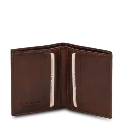 Black leather Wallets & Money Clips Exclusive 2 by Tuscany Leather
