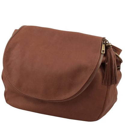 TL Bag - Soft leather shoulder bag with tassel detail