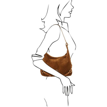 Sierra - Suede leather shoulder bag
