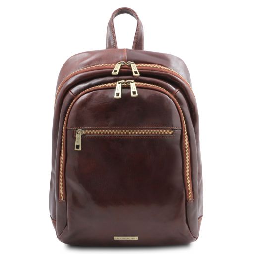 Brown leather Backpacks Perth - by Tuscany Leather