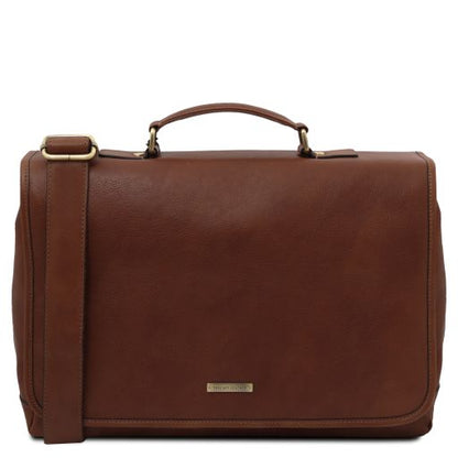 Brown leather Briefcases Mantova - by Tuscany Leather