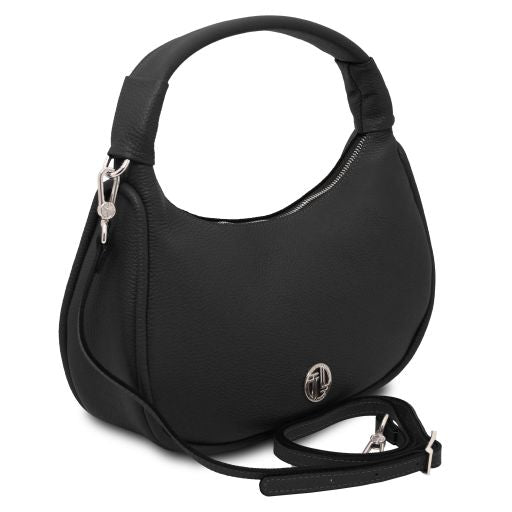 Black leather Handbags Michelle - by Tuscany Leather