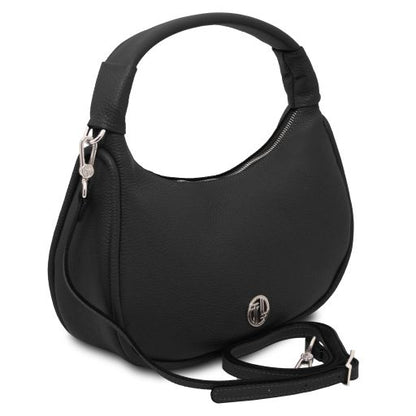 Black leather Handbags Michelle - by Tuscany Leather