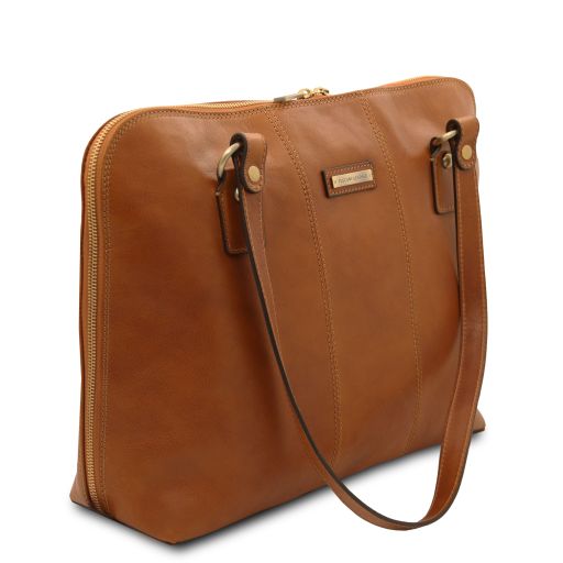Brown leather Briefcases Ravenna - by Tuscany Leather