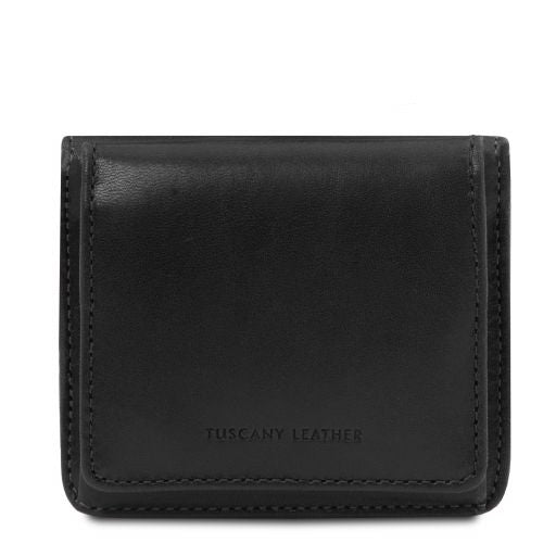Exclusive leather wallet with coin pocket